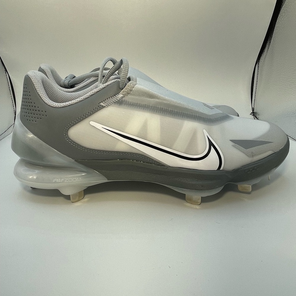 Nike Force Zoom Trout 8 Pro Gray Metal Baseball Cleats CZ5915-001multiple size